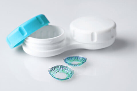 contact lens and case